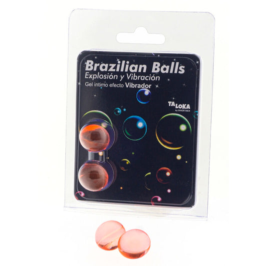 TALOKA - 2 BOLAS BRASILEIRAS EFEITO VIBRATÓRIO GEL EXCITANTE