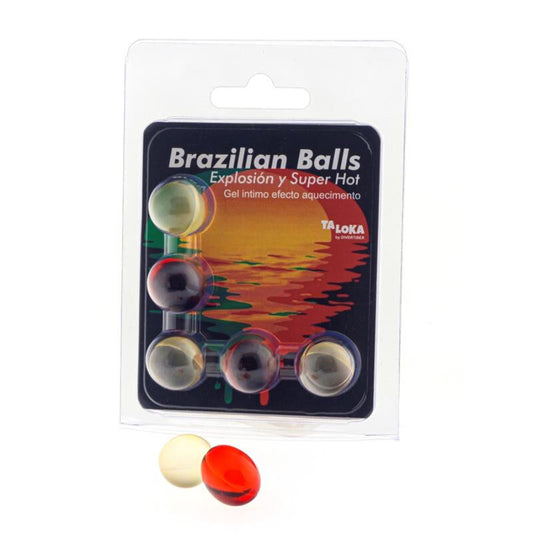TALOKA - 5 BOLAS BRASILEIRAS EFEITO SUPER QUENTE GEL EMOCIONANTE