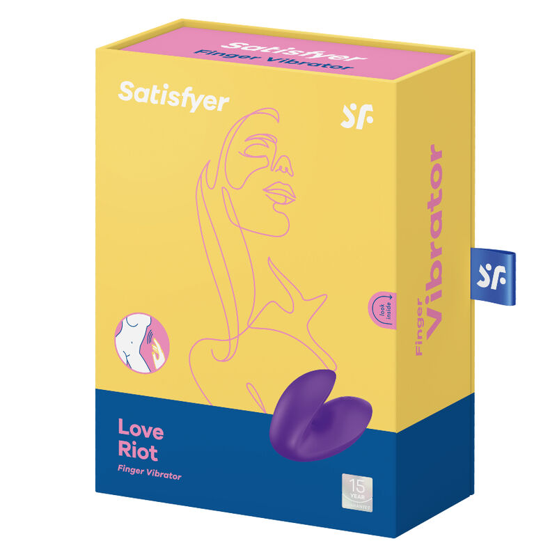 SATISFYER - LOVE RIOT VIBRADOR DE DEDO ROSA