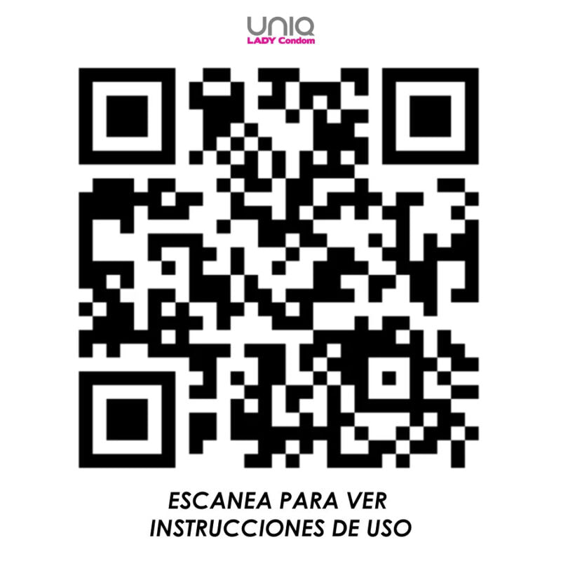UNIQ - LADY CONDOM CONDONES FEMENINOS SIN LÁTEX CON LIGUERO 3 UNIDADES