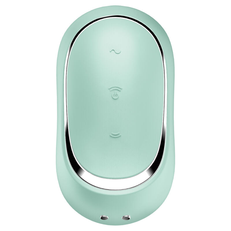 SATISFYER - PRO TO GO 2 ESTIMULADOR Y VIBRADOR DE DOBLE PULSO DE AIRE VERDE