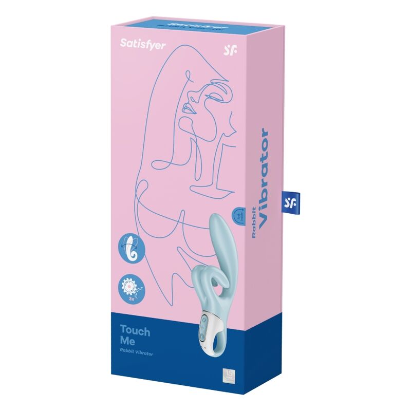 SATISFYER - TOUCH ME RABBIT VIBRACIÓN AZUL
