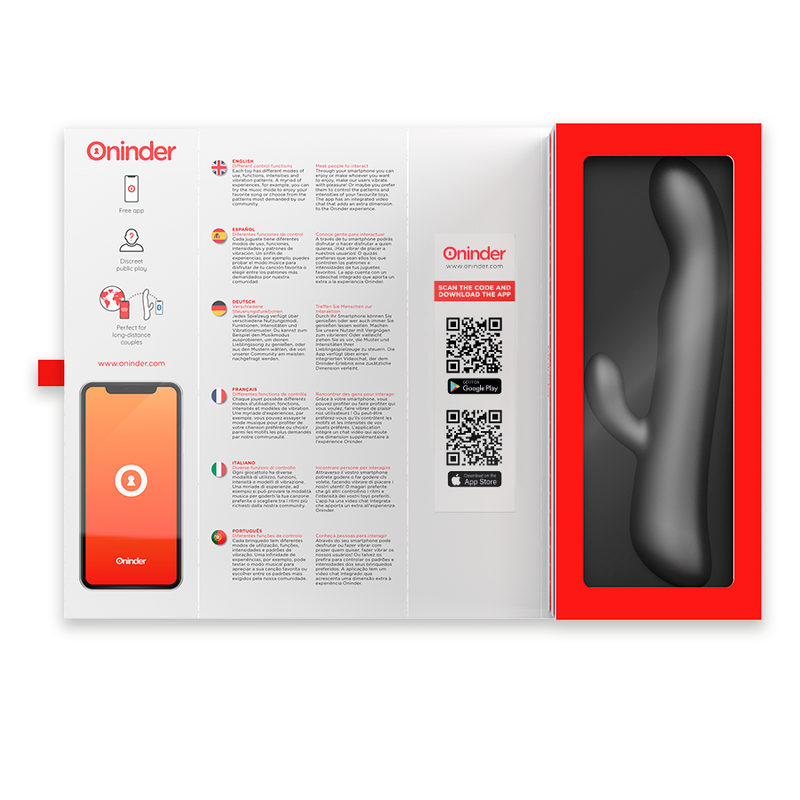 ONINDER - OSLO VIBRATION &amp; ROTATION BLACK - APLICATIVO GRATUITO