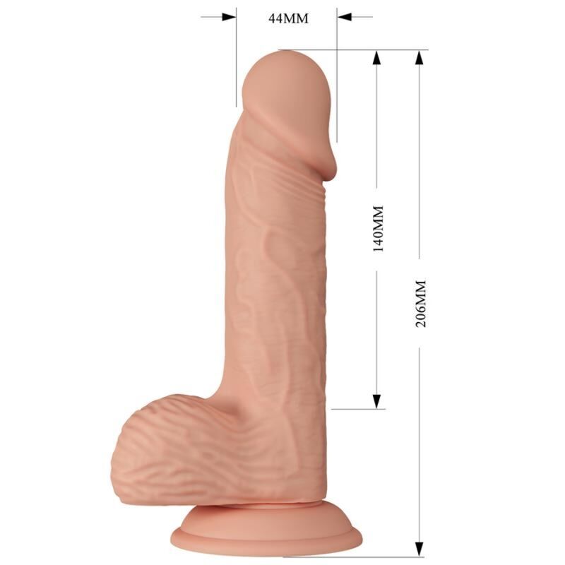 BAILE - LINDO ENCONTRO CATOBLEPAS DILDO FLEXÍVEL REALISTA 20,6 CM NATURAL