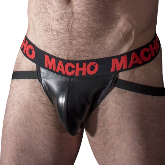 MALE - MX25RC JOCK RED LEATHER XL
