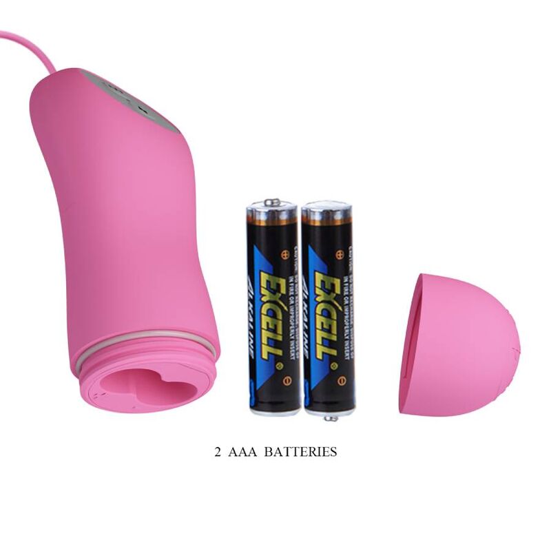 PRETTY LOVE - PINÇA COM VIBRAÇÃO E ELETROCHOQUE ROSA
