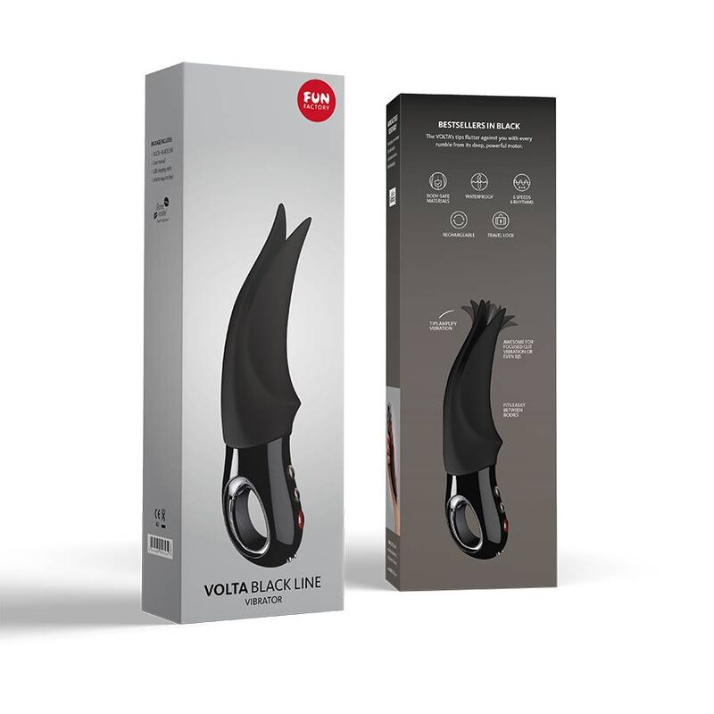 FUN FACTORY - VIBRADOR CLITÓRICO VOLTA LINHA PRETA