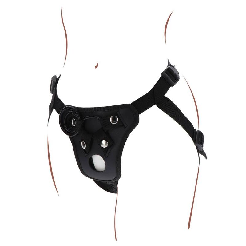 SEJA REAL - ARREIO DE PRAZER COM STRAP-ON PRETO