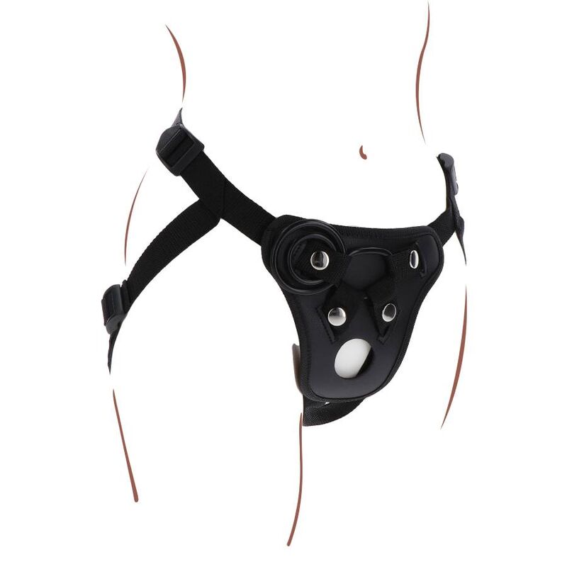 SEJA REAL - ARREIO DE PRAZER COM STRAP-ON PRETO
