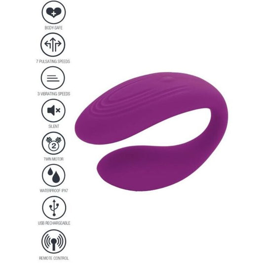 XOCOON - VIBRADOR PARA PAREJAS BOUND LOVE MORADO