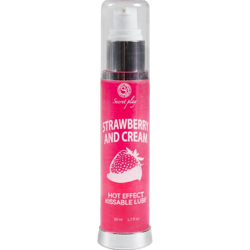 SECRETPLAY - LUBRIFICANTE  2-1 EFEITO TÉRMICO MORANGO E CREME 50 ML - Toys "n" Us