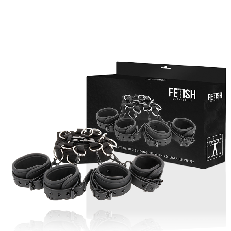 FETISH SUBMISSIVE - CONJUNTO DE LUXO PARA CAMA COM FORRO DE NOPRENE