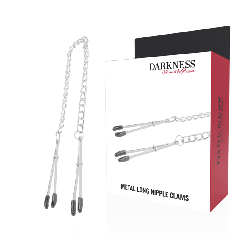 DARKNESS - Grampos de mamilo de metal ajustáveis
