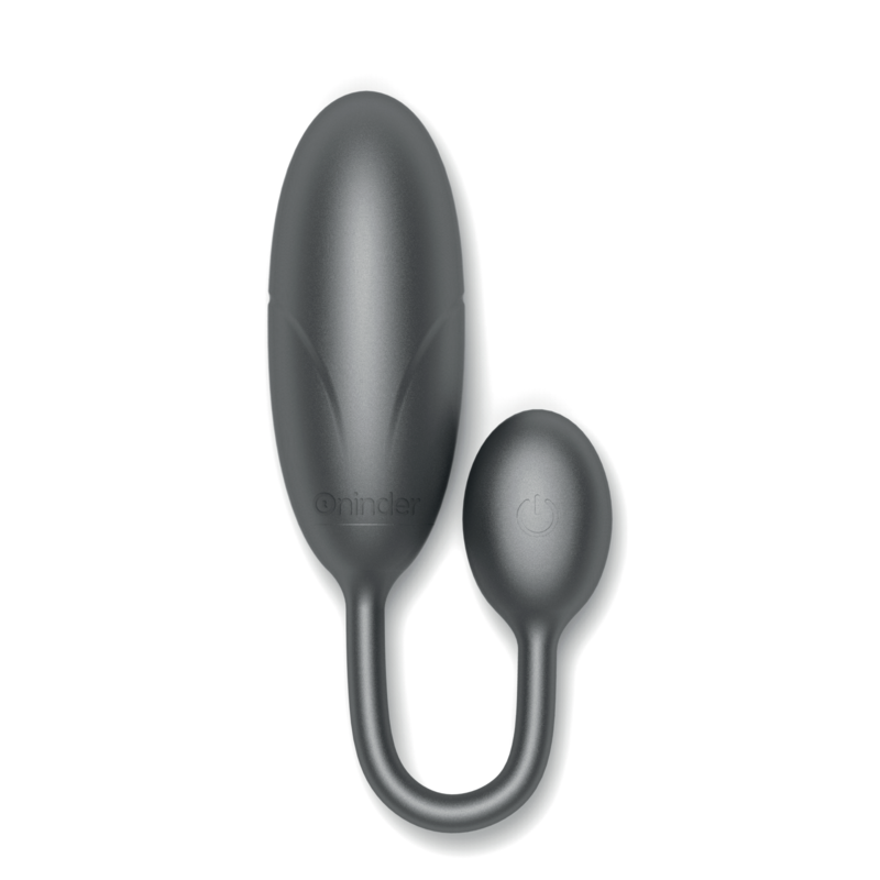 ONINDER - DENVER OVO VIBRATÓRIO PRETO 7 X 2,7 CM APLICATIVO GRÁTIS