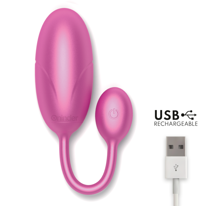 ONINDER - PINK TOKYO VIBRATING EGG 7.5 X 3.2 CM FREE APP