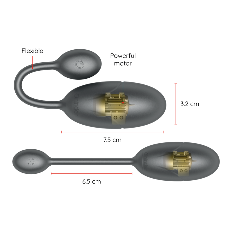 ONINDER - PINK TOKYO VIBRATING EGG 7.5 X 3.2 CM FREE APP