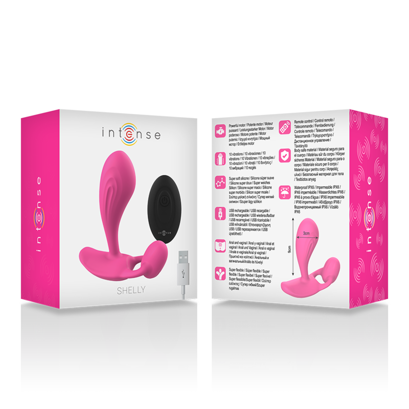 INTENSO - PLUG ANAL COM CONTROLE REMOTO ROSA