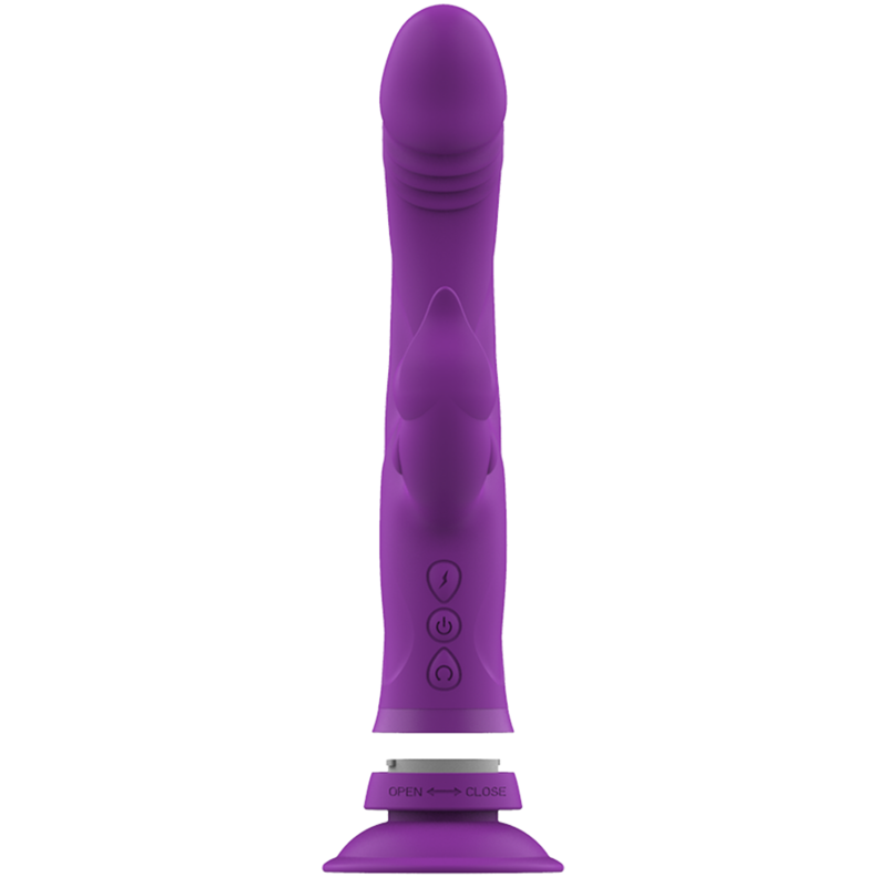 INTENSE - CASANOVA RABBIT SILICONE VIBRATOR TRIPLE PURPLE MOTOR