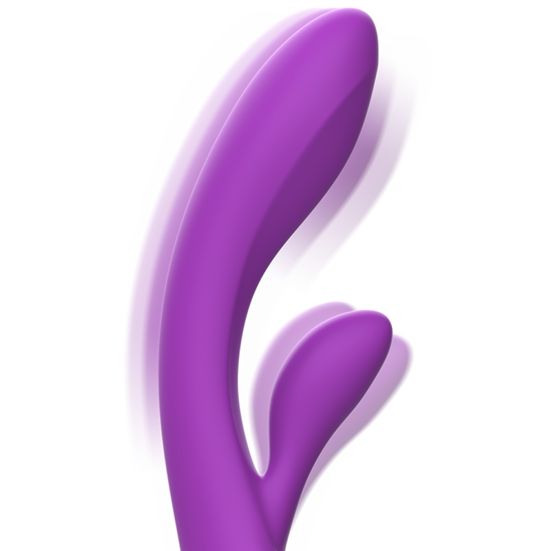 INTENSO - VIBRADOR LUIGI RABBIT SILICONE LÍQUIDO ROXO