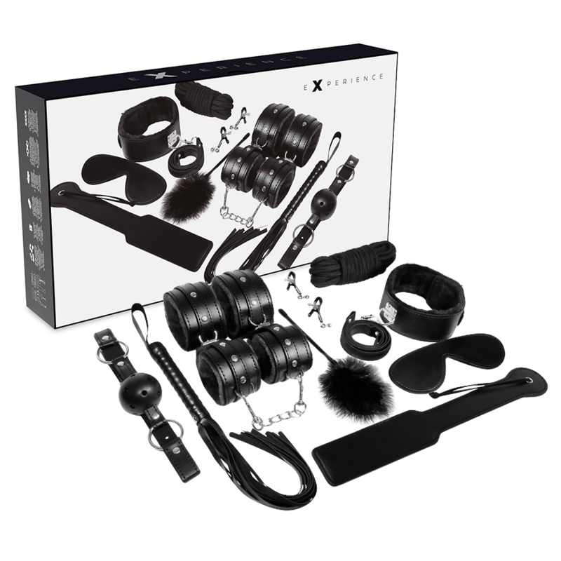 EXPERIÊNCIA - KIT BDSM FETICHE SÉRIE PRETA