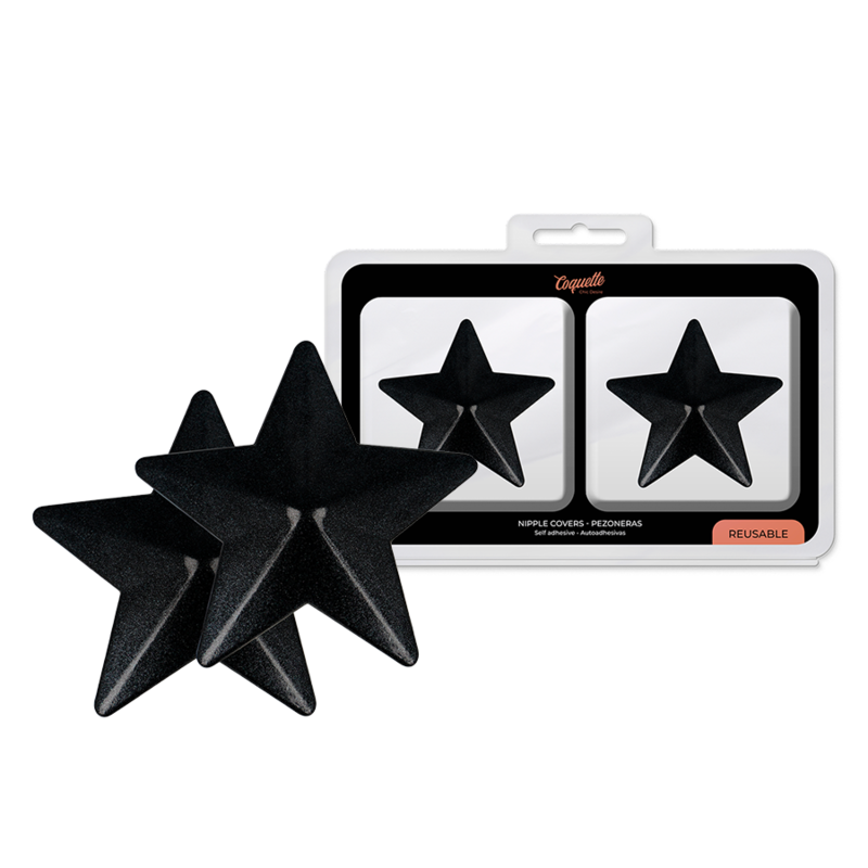 COQUETTE CHIC DESIRE - CAPAS PARA MAMILOS BLACK STARS