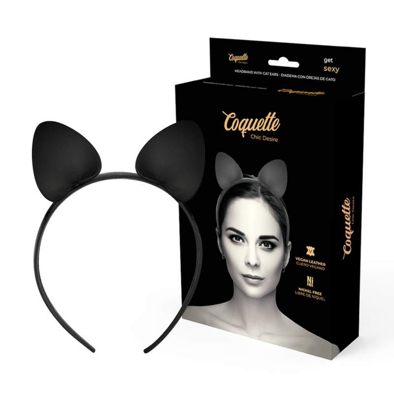 COQUETTE CHIC DESIRE - FAIXA DE CABEÇA COM ORELHAS DE GATO