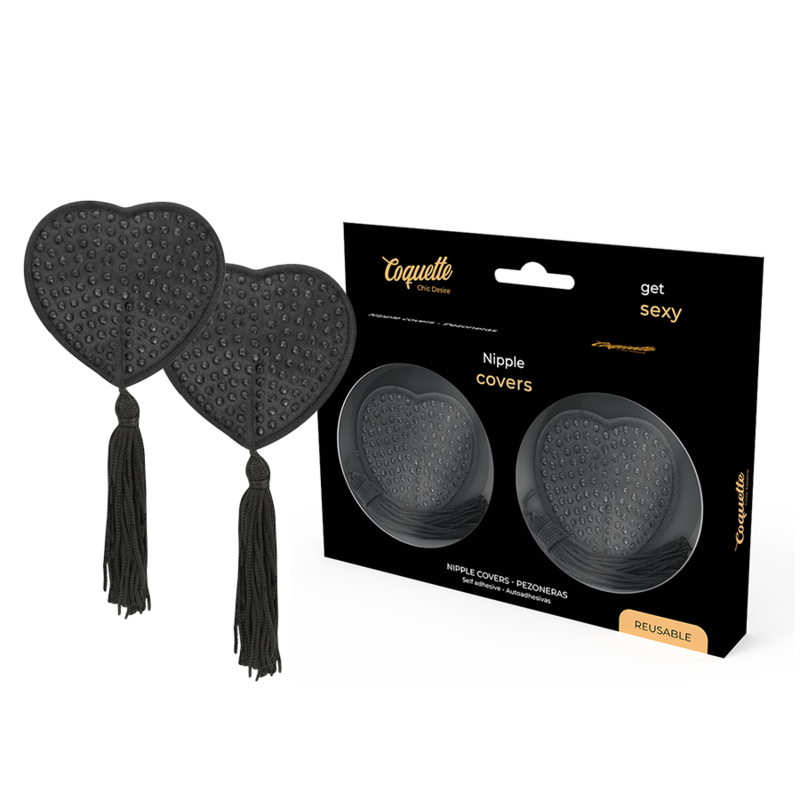 COQUETTE CHIC DESIRE - CAPAS PARA MAMILOS PRETAS