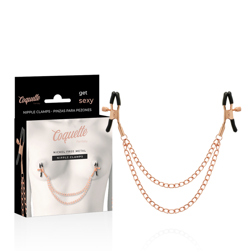 COQUETTE CHIC DESIRE - PRESUNTOS DE MAMILOS DE METAL FANTASY COM CORRENTE