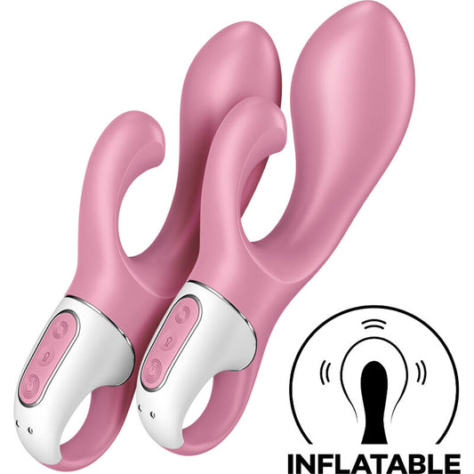 SATISFYER - BOMBA DE AIRE CONEJITO 2 ROSA