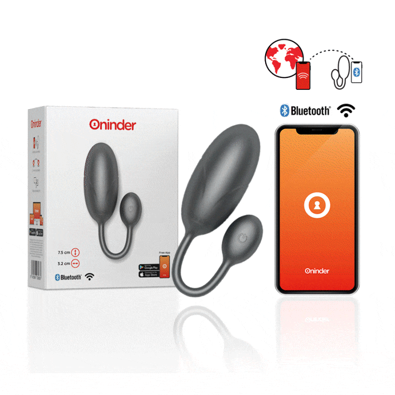 ONINDER - PINK TOKYO VIBRATING EGG 7.5 X 3.2 CM FREE APP