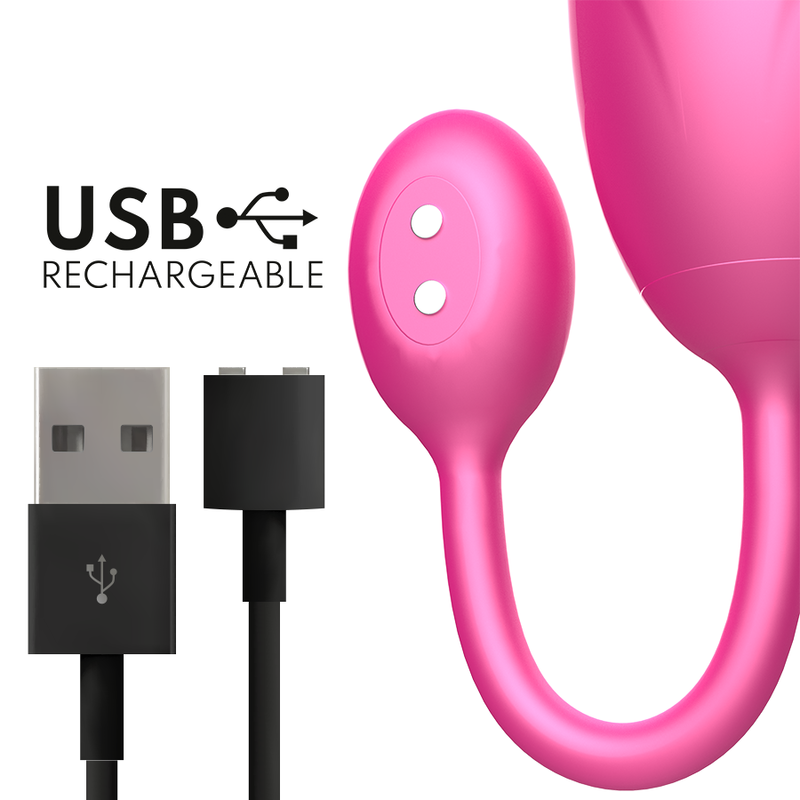 ONINDER - PINK TOKYO VIBRATING EGG 7.5 X 3.2 CM FREE APP