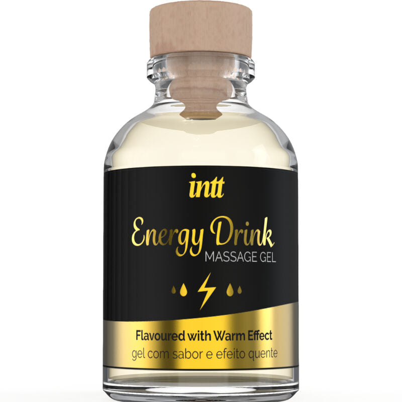 MASSAGEM INTT E SEXO ORAL - GEL DE MASSAGEM COM BEBIDA ENERGÉTICA SABORIZADA E EFEITO DE AQUECIMENTO