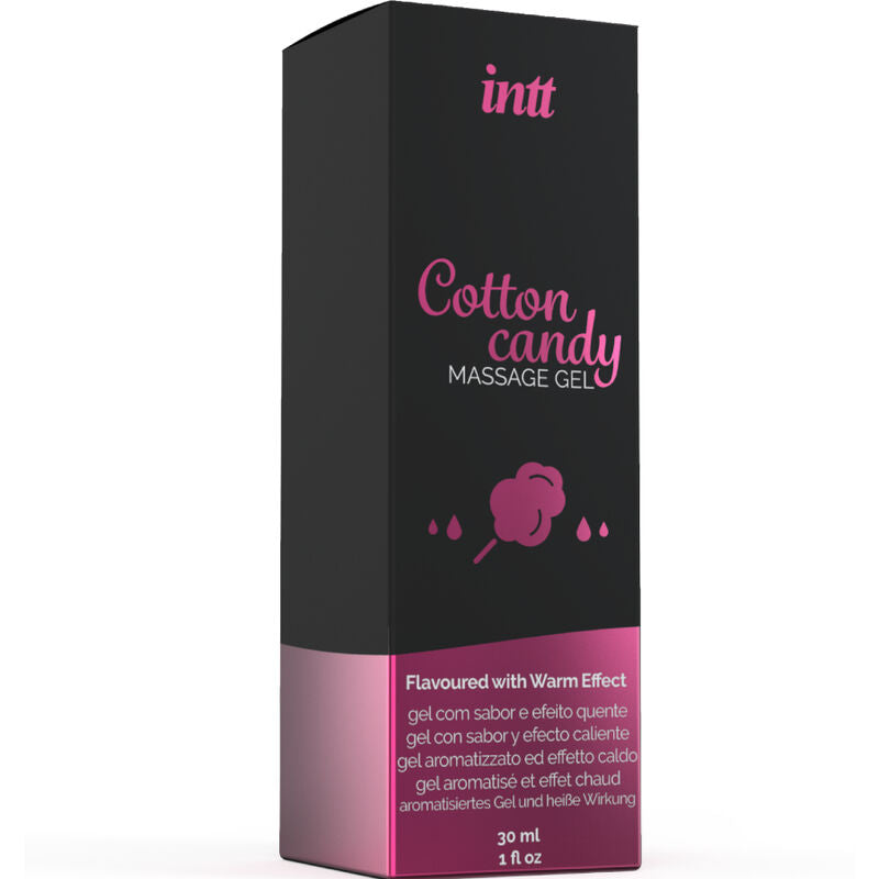 MASSAGEM INTT E SEXO ORAL - GEL DE MASSAGEM COM SABOR ALGODÃO-DOCE E EFEITO DE AQUECIMENTO