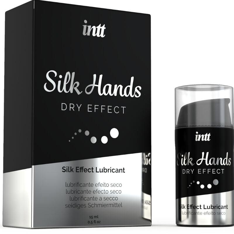 LUBRICANTES INTT - LUBRICANTE SILK HANDS FÓRMULA DE SILICONA CONCENTRADA 15 ML