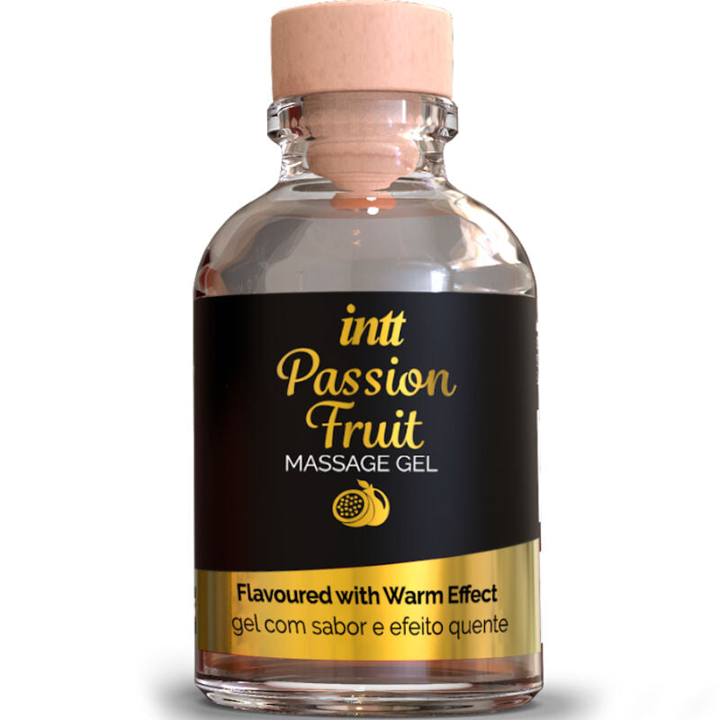 MASSAGEM INTT E SEXO ORAL - GEL DE MASSAGEM COM SABOR DE MARACUJÁ E EFEITO CALOR