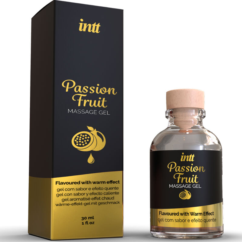 MASSAGEM INTT E SEXO ORAL - GEL DE MASSAGEM COM SABOR DE MARACUJÁ E EFEITO CALOR