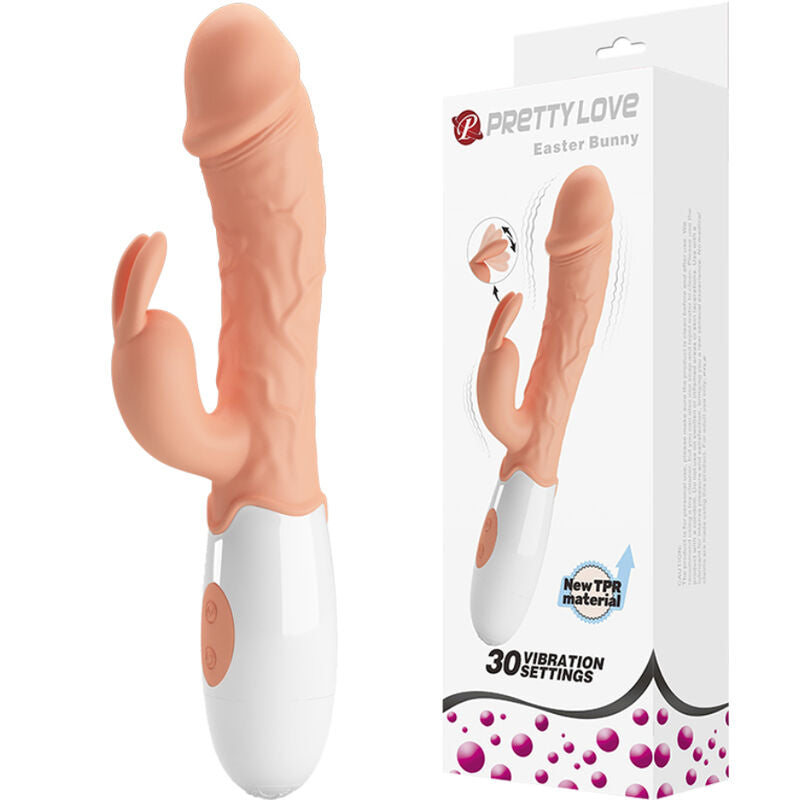 PRETTY LOVE - VIBRADOR COELHINHO DA PÁSCOA COM ESTIMULADOR