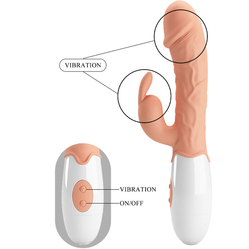 PRETTY LOVE - VIBRADOR COELHINHO DA PÁSCOA COM ESTIMULADOR