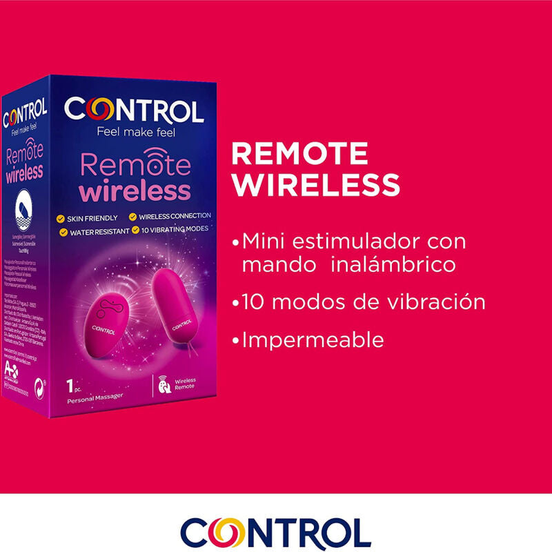 CONTROL - MASAJEADOR PERSONAL CONTROL REMOTO INALÁMBRICO