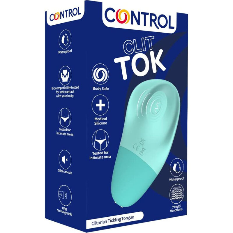 CONTROL - CLIT TOK ESTIMULADOR DE CLITÓRIS RECARREGÁVEL LÍNGUA