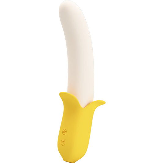PRETTY LOVE - BANANA GEEK SUPER POWER 7 VIBRAÇÕES PARA CIMA E PARA BAIXO SILICONE PRETO