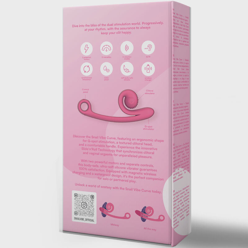VIBRADOR CARACOL - VIBRADOR CURVO MELOCOTÓN