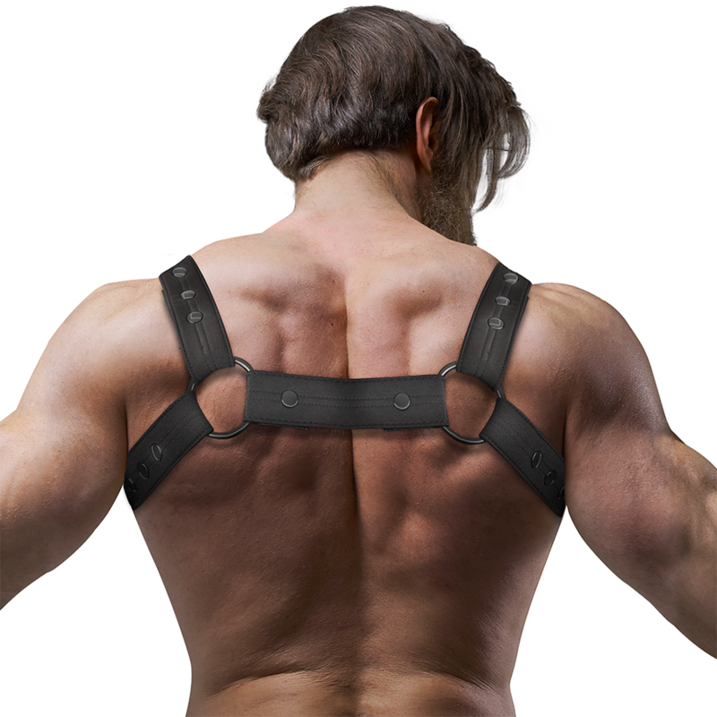 ATITUDE FETICHE SUBMISSIVA - ARNÊS ESPORTIVO DE NEOPRENE AJUSTÁVEL PARA PEITORAL PARA HOMENS