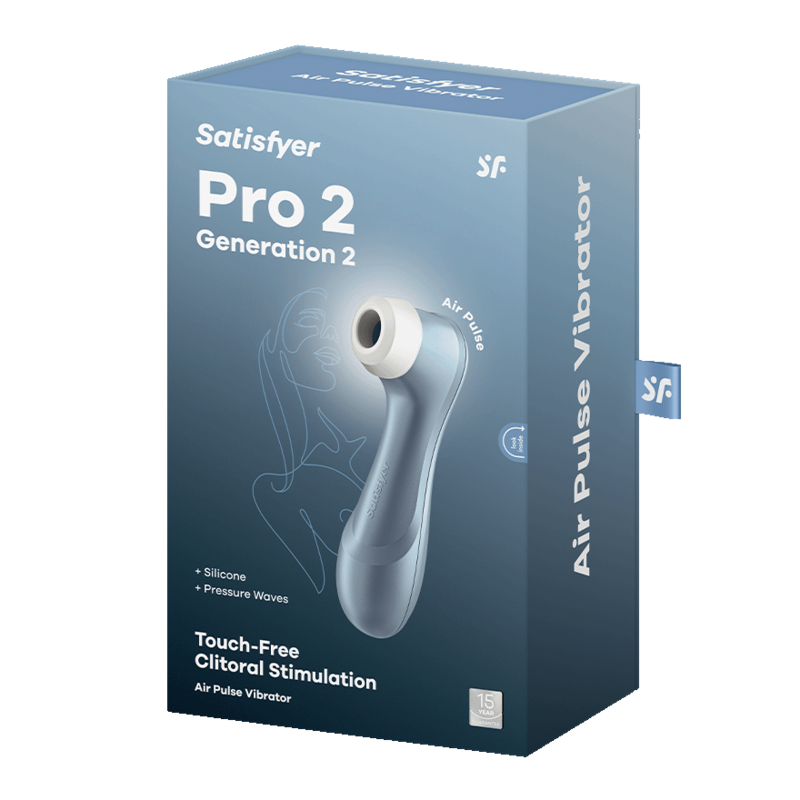 SATISFYER - ESTIMULADOR DE PULSO DE AIRE PRO 2 AZUL