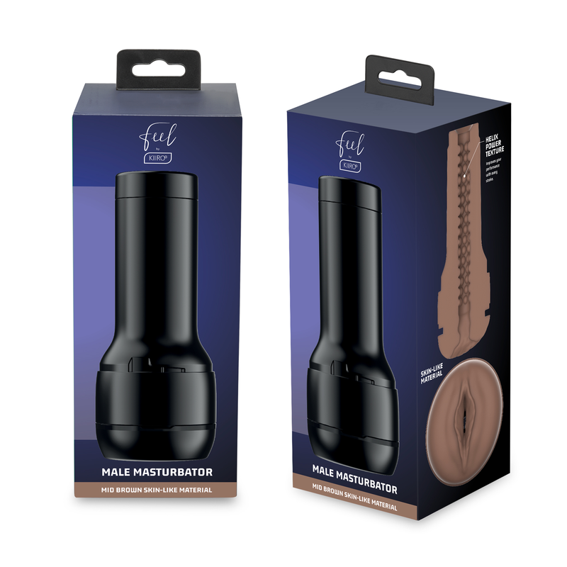 KIIROO - ESTIMULADOR MASTURBADOR FEEL STROKER - MARROM 