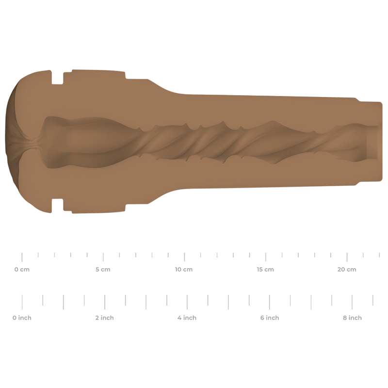 KIIROO - MASTURBADOR DE BUMBUM GENERIC FEEL STROKER - MARROM MÉDIO 