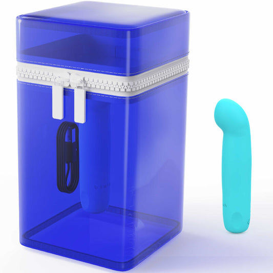 B SWISH - BCUTE CURVE INFINITE CLASSIC VIBRADOR RECARGABLE DE SILICONA AZUL DE EDICIÓN LIMITADA
