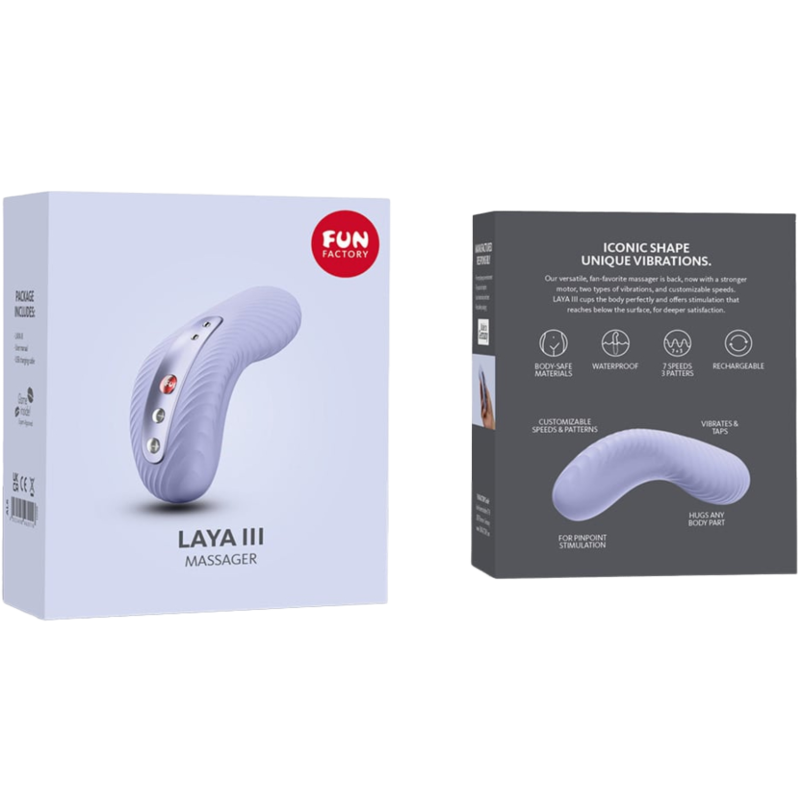 FUN FACTORY - VIBRADOR RECARREGÁVEL LAYA III SOFT VIOLET