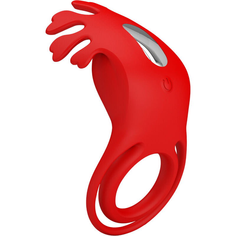 PRETTY LOVE - ANEL VIBRADOR RUBEN 7 VIBRAÇÕES SILICONE VERMELHO