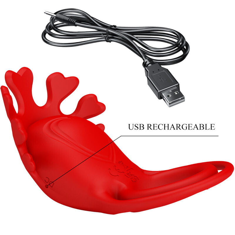 PRETTY LOVE - ANEL VIBRADOR RUBEN 7 VIBRAÇÕES SILICONE VERMELHO